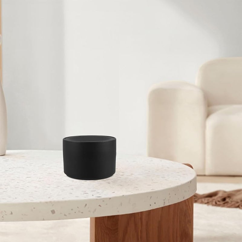 منفضة سجائر خزفية كبيرة مع غطاء مقاوم للرياح قابلة لإعادة الاستخدام حامل رماد لتزيين المنزل المكتب البار - Image 4